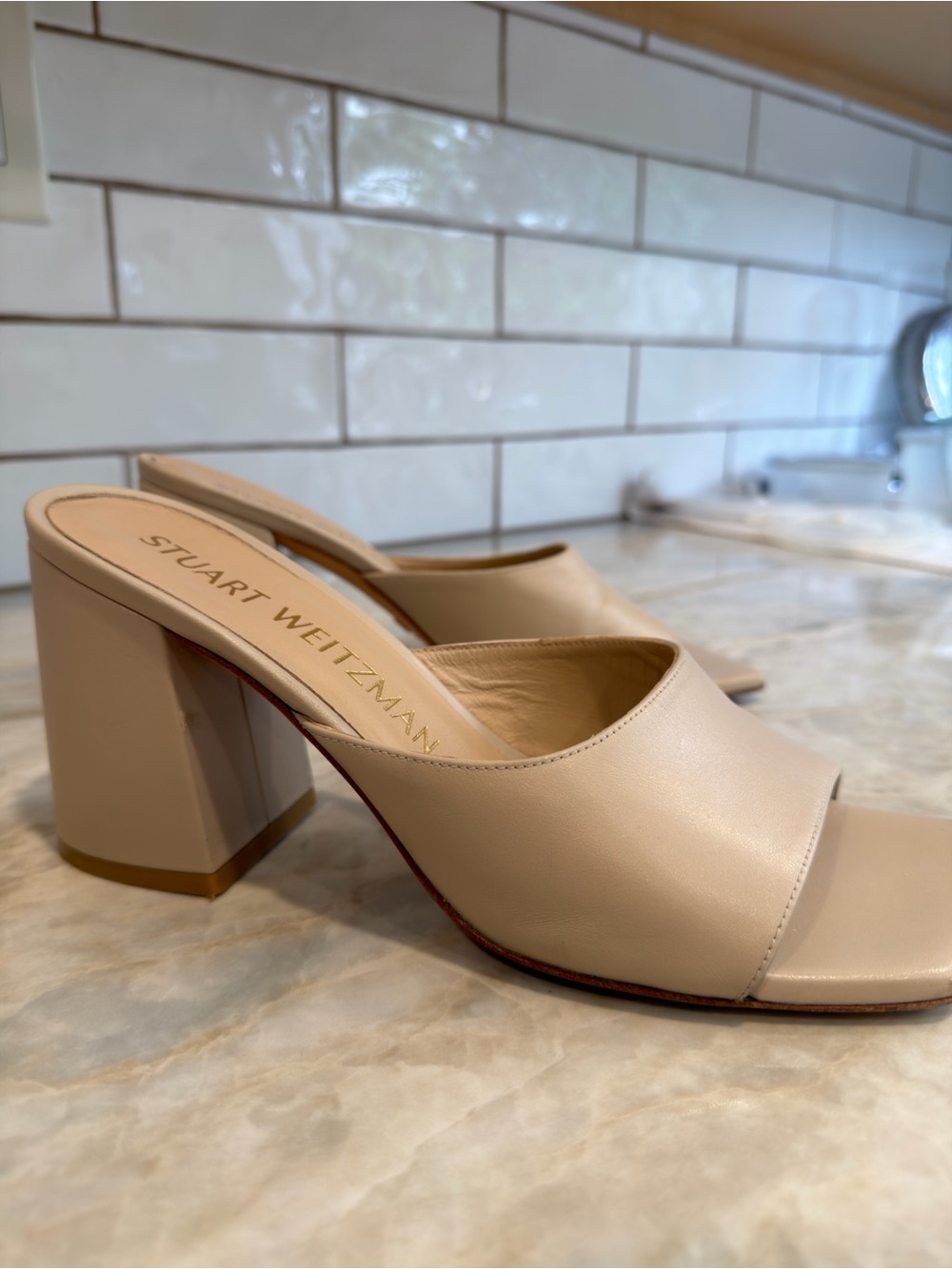 Stuart Weitzman Tia 85 Flareblock Slide - Picture 5 of 8